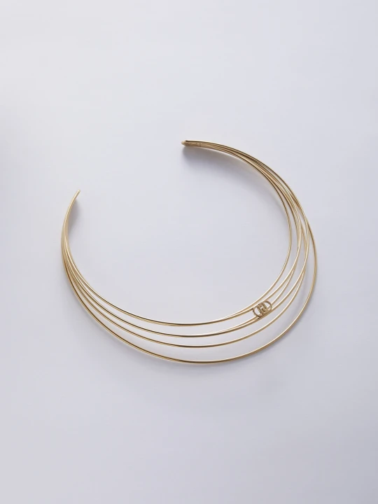 Zdjęcie produktu Liu Jo Rigid Multi-strand Necklace Gold Colour