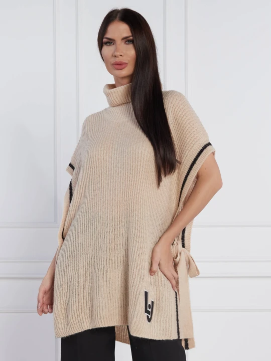 Zdjęcie produktu Liu Jo Rose Golf | Relaxed fit | z dodatkiem wełny camel