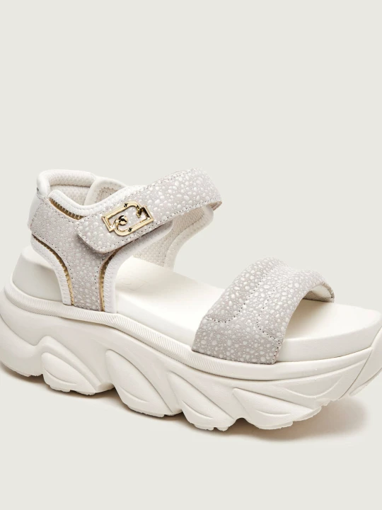 Zdjęcie produktu Liu Jo Sandały STEFFY SANDAL 01 | zamsz biały