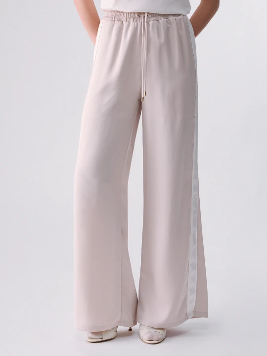 Zdjęcie produktu Liu Jo Satin Flare Trousers biały