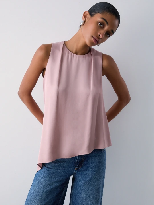 Zdjęcie produktu Liu Jo Satin Top With Bow różowy