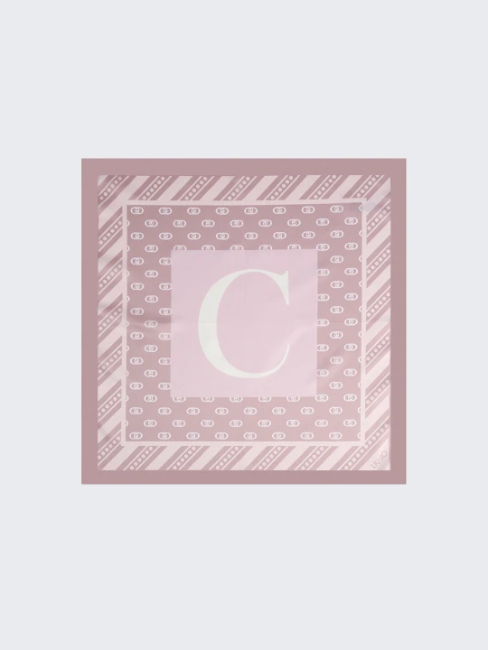 Zdjęcie produktu Liu Jo Scarf With C-letter Motif beżowy