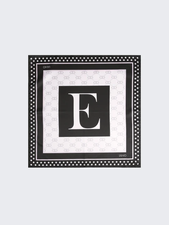 Zdjęcie produktu Liu Jo Scarf With E-letter Motif czarny
