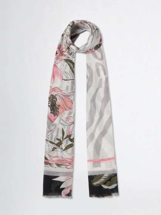 Zdjęcie produktu Liu Jo Scarf With Floral Print czarny