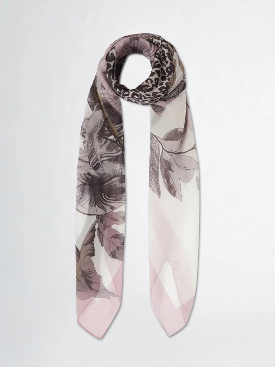 Zdjęcie produktu Liu Jo Scarf With Floral Print różowy