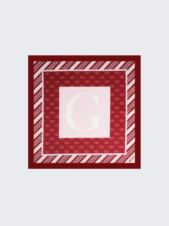 Zdjęcie produktu Liu Jo Scarf With G-letter Motif czerwony