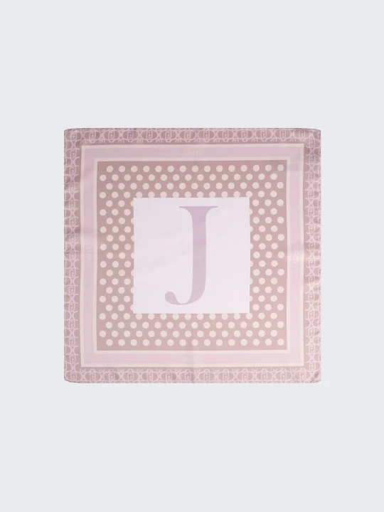 Zdjęcie produktu Liu Jo Scarf With J-letter Motif beżowy