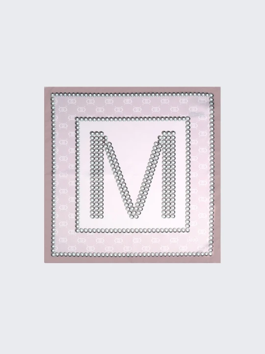 Zdjęcie produktu Liu Jo Scarf With M-letter Motif beżowy