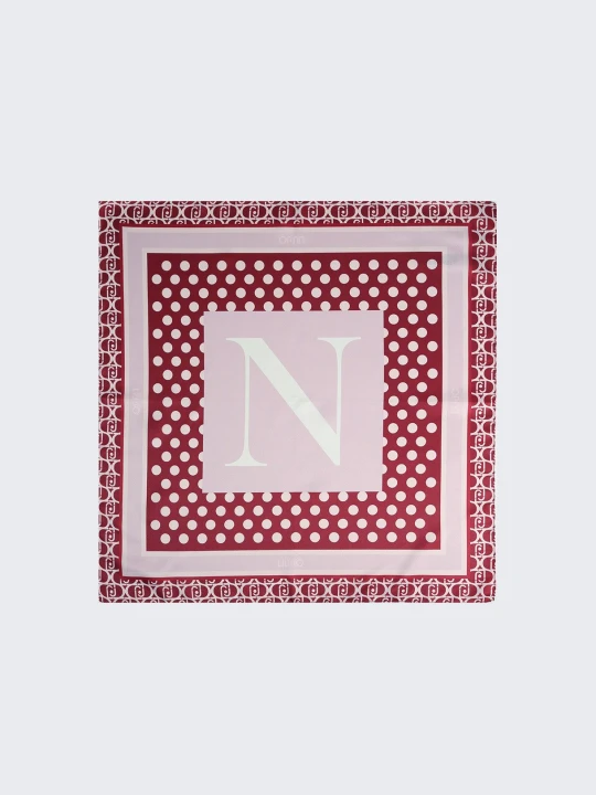 Zdjęcie produktu Liu Jo Scarf With N-letter Motif czerwony