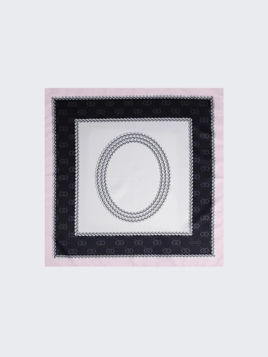 Zdjęcie produktu Liu Jo Scarf With O-letter Motif czarny