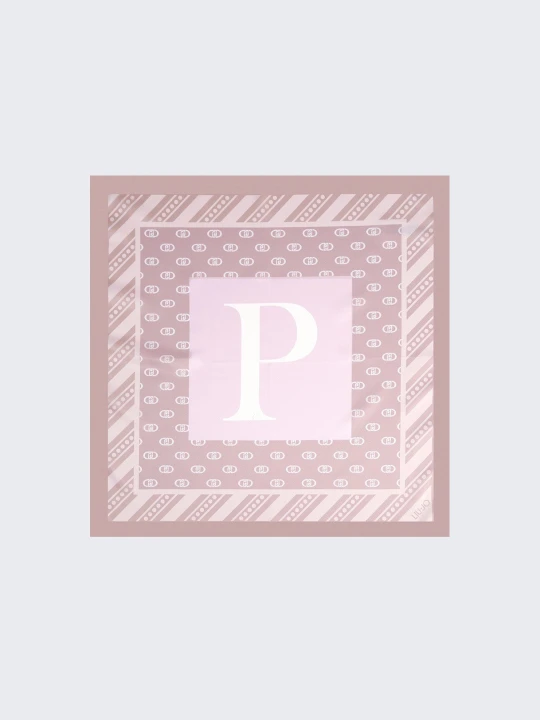 Zdjęcie produktu Liu Jo Scarf With P-letter Motif beżowy