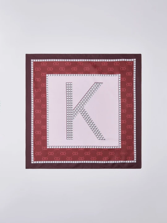 Zdjęcie produktu Liu Jo Scarf With R-letter Motif czerwony