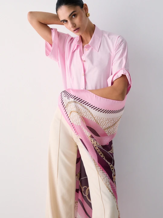 Zdjęcie produktu Liu Jo Scarf With Ribbons Peach