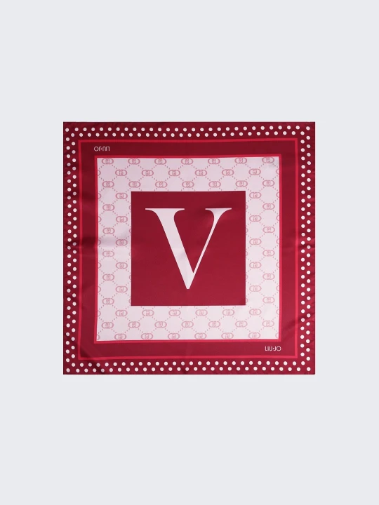 Zdjęcie produktu Liu Jo Scarf With V-letter Motif czerwony
