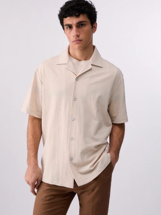 Zdjęcie produktu Liu Jo Seersucker Shirt Cream