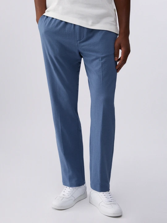 Zdjęcie produktu Liu Jo Seersucker Trousers niebieski