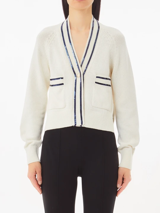 Zdjęcie produktu Liu Jo Sequin Cardigan biały