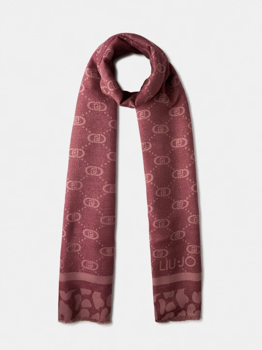 Zdjęcie produktu Liu Jo Shawl With Logo czerwony