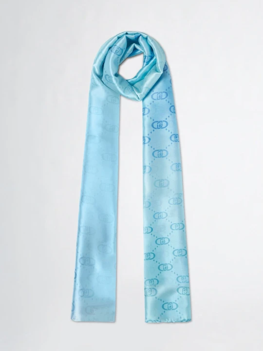 Zdjęcie produktu Liu Jo Shawl With Logo Light Blue
