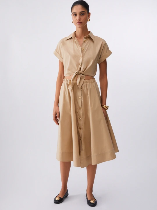 Zdjęcie produktu Liu Jo Shirt Dress With Cut-out Cappuccino
