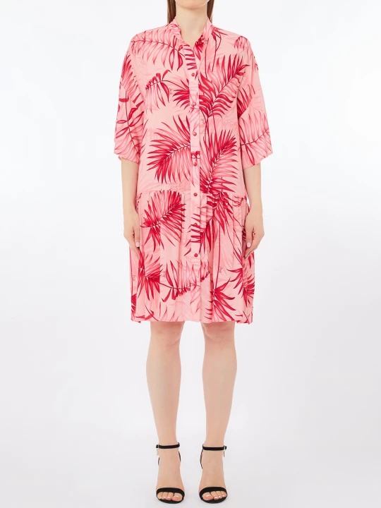 Zdjęcie produktu Liu Jo Shirt Dress With Palm Print Pink Palm Trees