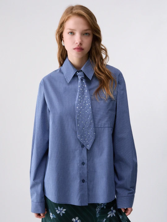 Zdjęcie produktu Liu Jo Shirt With Tie Dark Blue
