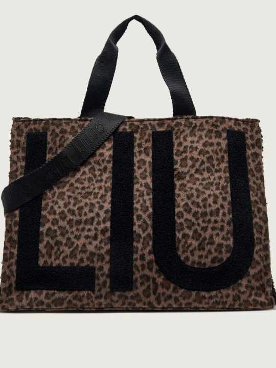 Zdjęcie produktu Liu Jo Shopperka Riccy | shearling brązowy