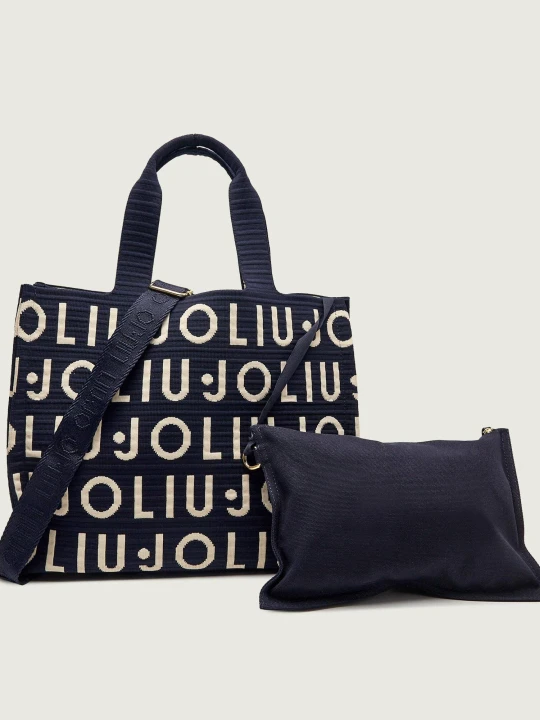 Zdjęcie produktu Liu Jo Shopperka + saszetka granatowy