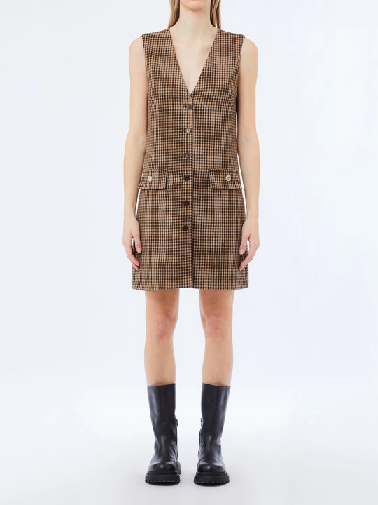 Zdjęcie produktu Liu Jo Short Chequered Dress beżowy