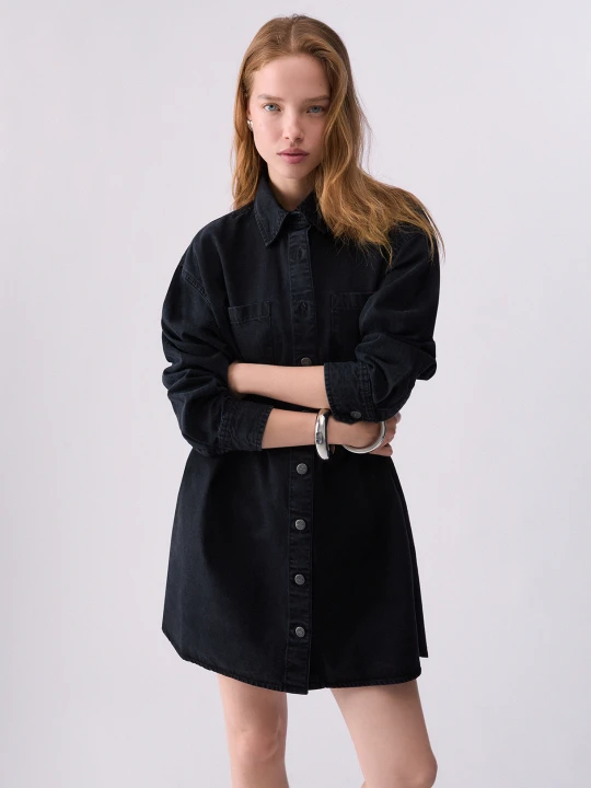 Zdjęcie produktu Liu Jo Short Denim Dress With Embroidery