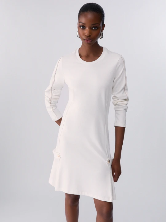 Zdjęcie produktu Liu Jo Short Dress In Punto Milano Fabric biały