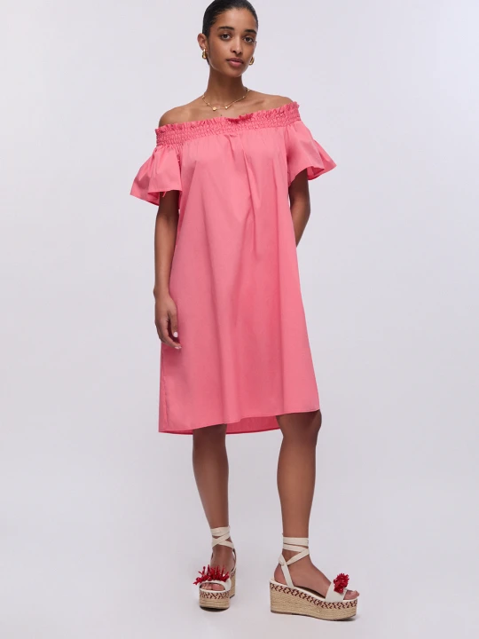 Zdjęcie produktu Liu Jo Short Dress With Bardot Neckline różowy