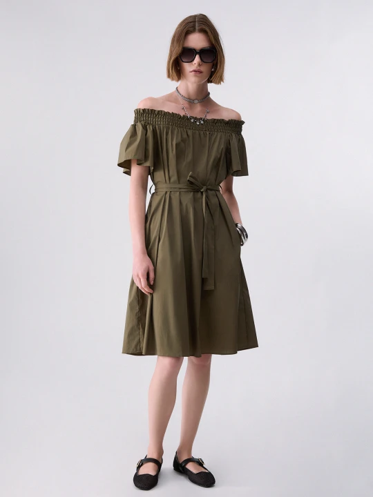 Zdjęcie produktu Liu Jo Short Dress With Bardot Neckline zielony