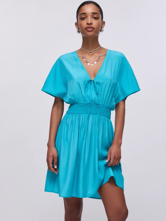 Zdjęcie produktu Liu Jo Short Dress With Cape Light Blue