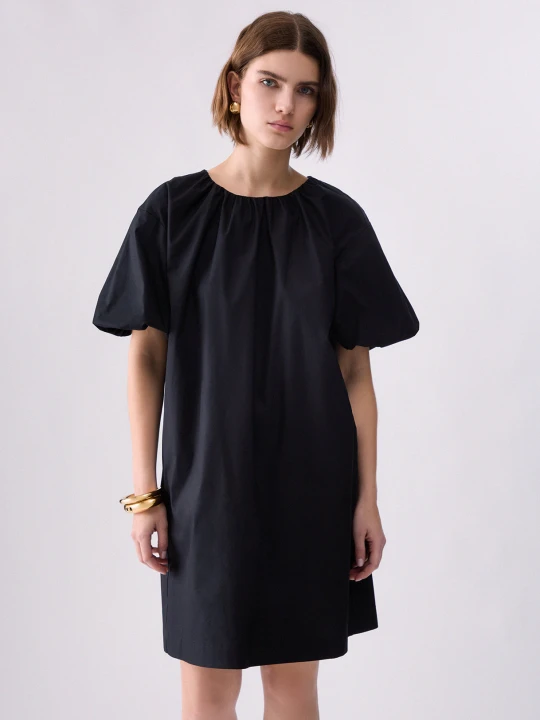 Zdjęcie produktu Liu Jo Short Dress With Puff Sleeves czarny