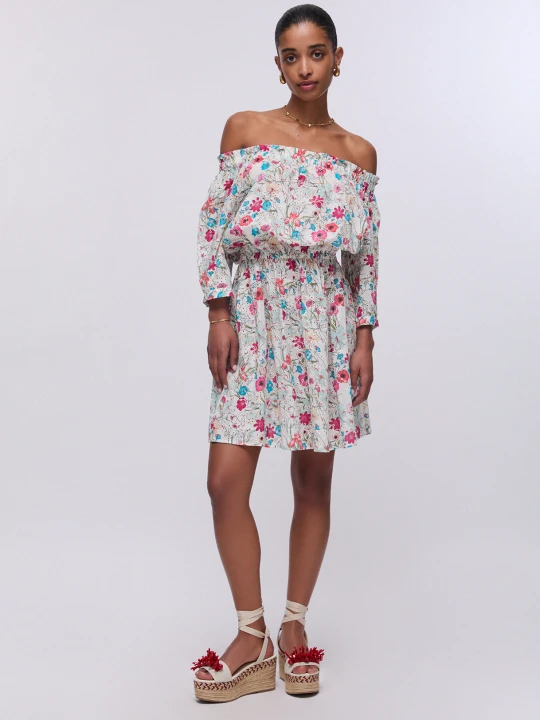 Zdjęcie produktu Liu Jo Short Flowery Dress White With Flowers