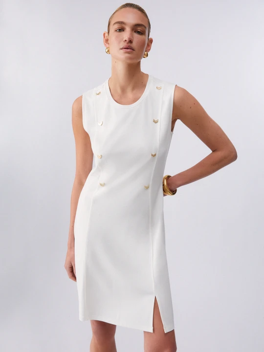 Zdjęcie produktu Liu Jo Short Interlock Jersey Dress Milky White