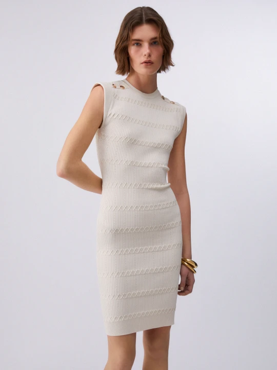 Zdjęcie produktu Liu Jo Short Knit Dress Cappuccino