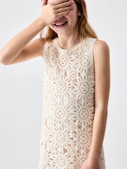 Zdjęcie produktu Liu Jo Short Macramé Dress beżowy
