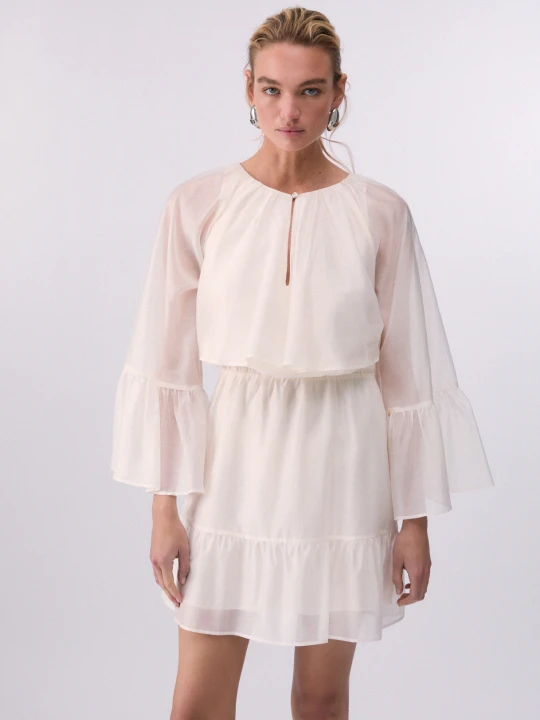 Zdjęcie produktu Liu Jo Short Muslin Dress biały