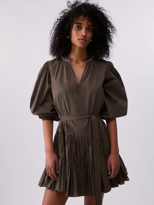 Zdjęcie produktu Liu Jo Short Muslin Dress Olive Green