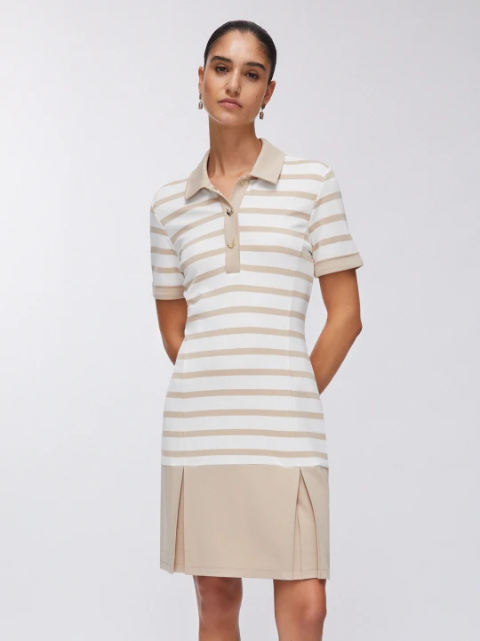 Zdjęcie produktu Liu Jo Short Striped Dress beżowy