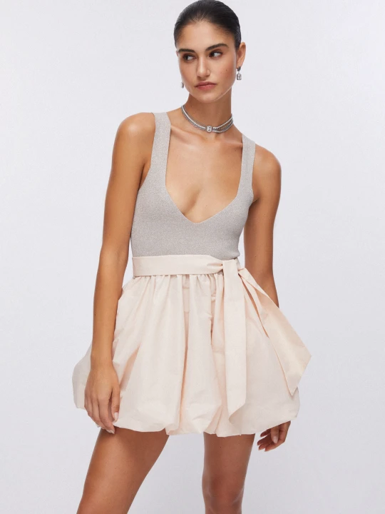 Zdjęcie produktu Liu Jo Short Taffeta Dress Nude