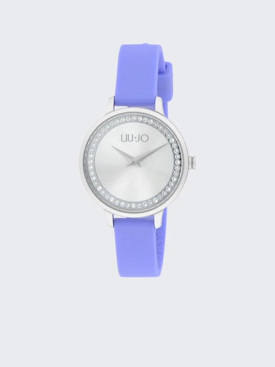 Zdjęcie produktu Liu Jo Silicone Watch With Brill purpurowy