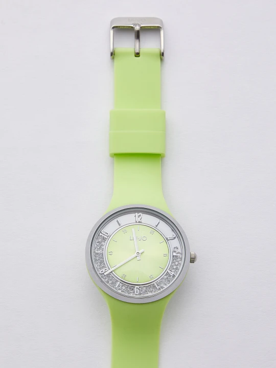 Zdjęcie produktu Liu Jo Silicone Watch With Moving Gems zielony