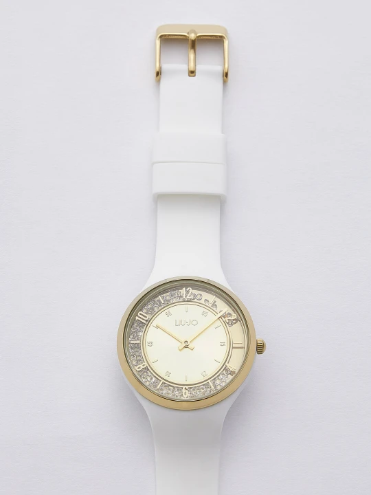 Zdjęcie produktu Liu Jo Silicone Watch With Sparkles biały