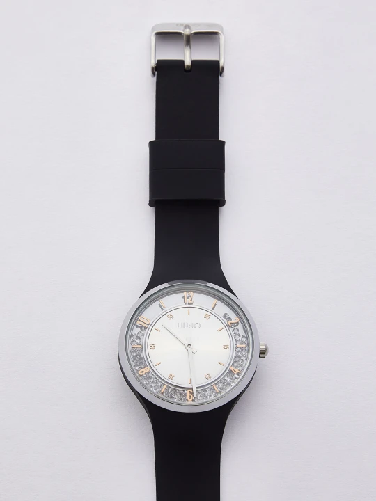 Zdjęcie produktu Liu Jo Silicone Watch With Sparkles czarny