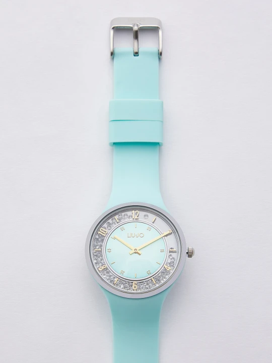Zdjęcie produktu Liu Jo Silicone Watch With Sparkling Accents Turquoise