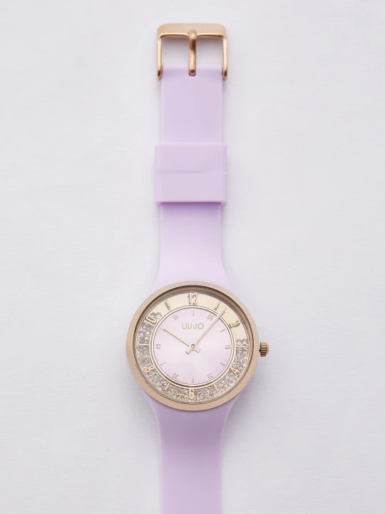 Zdjęcie produktu Liu Jo Silicone Watch With Sparkling Details Wisteria