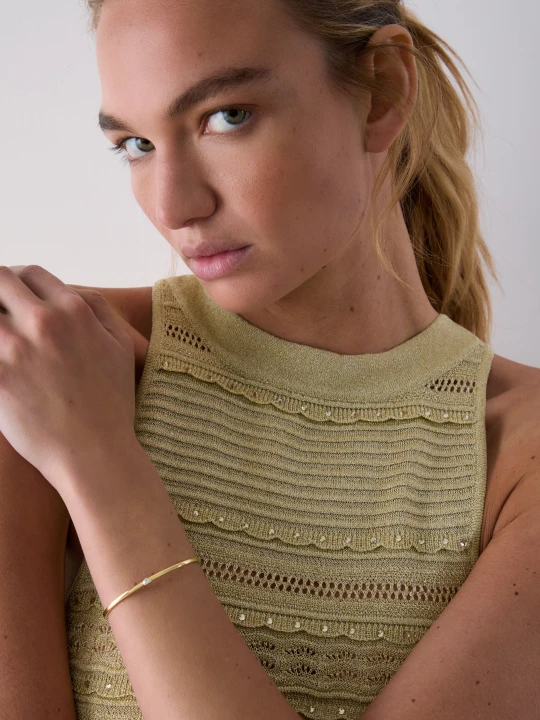 Zdjęcie produktu Liu Jo Silver Rigid Bracelet Gold Colour